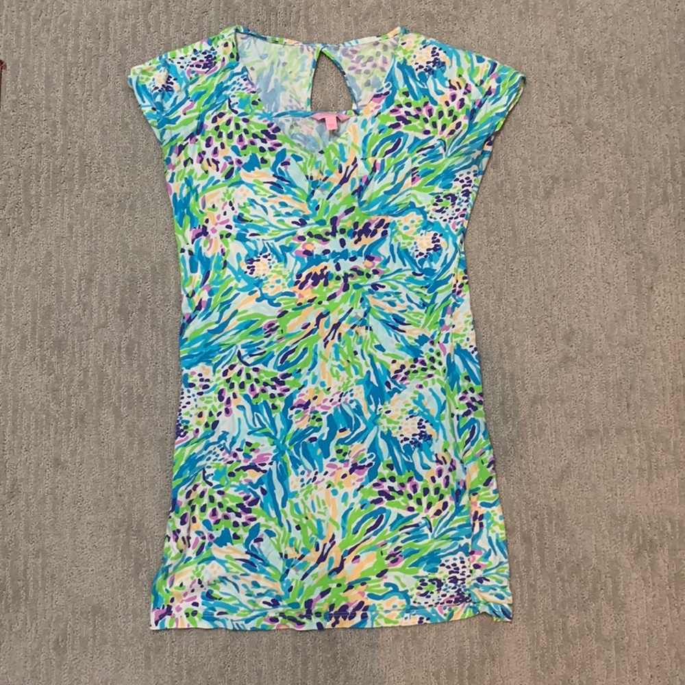 Bright and Colorful Lilly Pulitzer Tee Shirt Dress Size Small